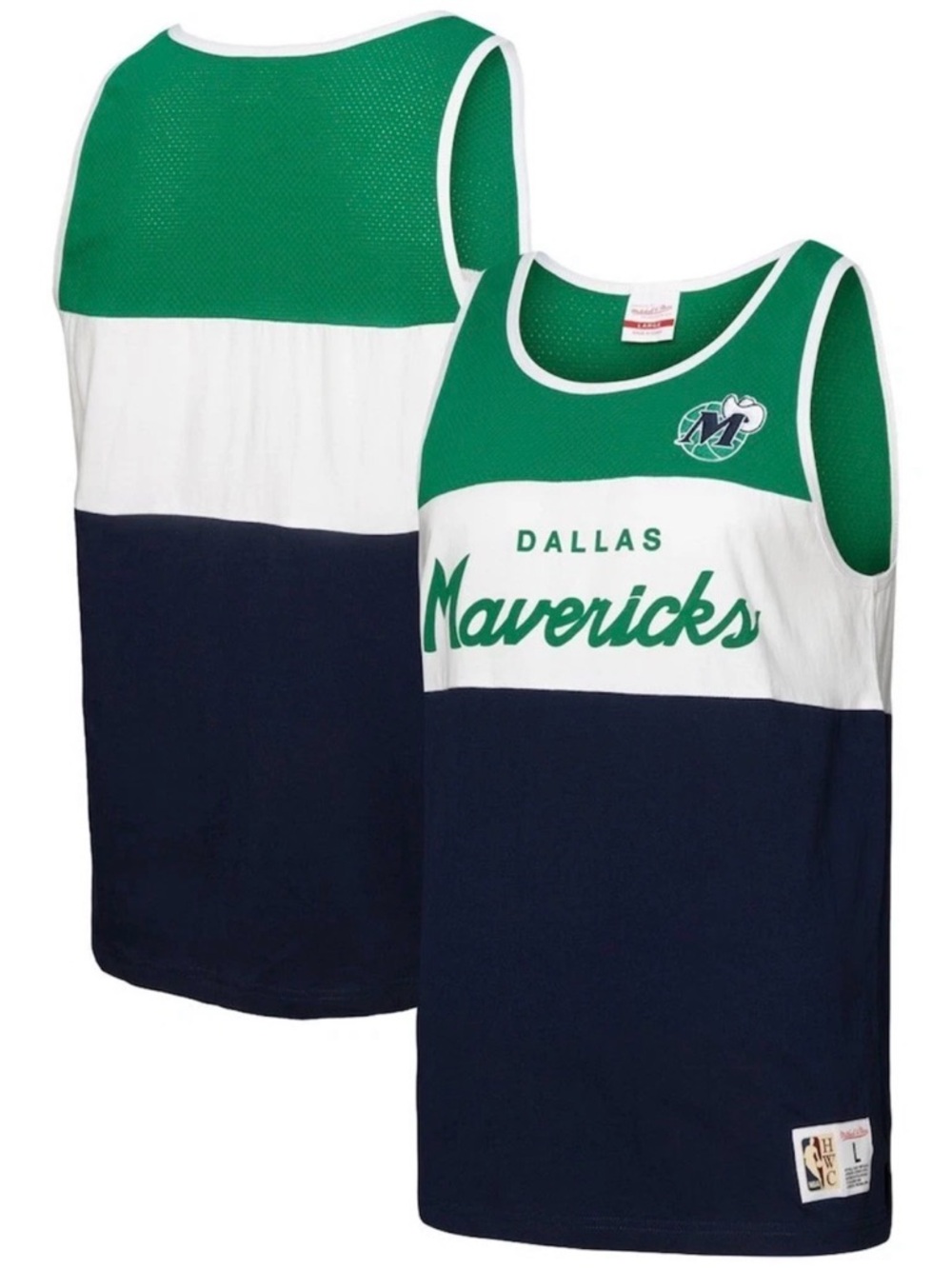 NWT - Men’s Mitchell & Ness Dallas Mavericks Tank Top, Size - L